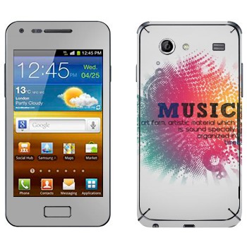   « Music   »   Samsung Galaxy S Advance