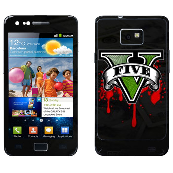   «GTA 5 - logo blood»   Samsung Galaxy S2