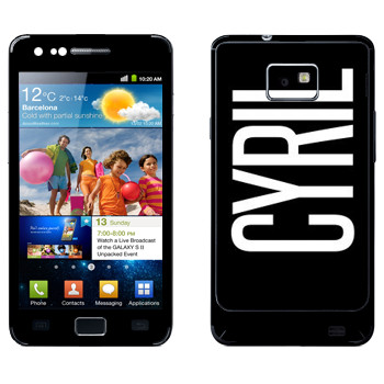   «Cyril»   Samsung Galaxy S2