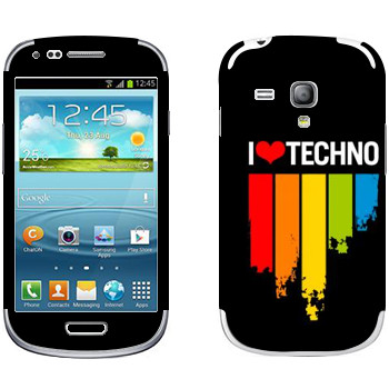   «I love techno»   Samsung Galaxy S3 Mini