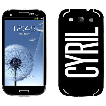   «Cyril»   Samsung Galaxy S3