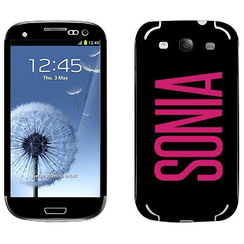  «Sonia»   Samsung Galaxy S3