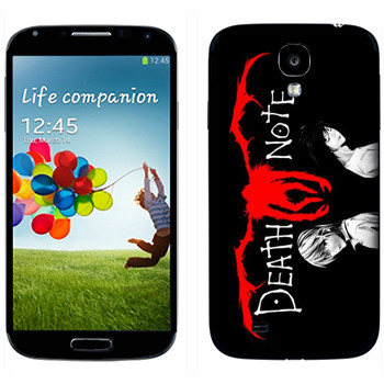 Виниловая наклейка «Тетрадь смерти красный» на телефон Samsung Galaxy S4