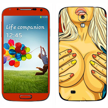 Виниловая наклейка «Sexy girl» на телефон Samsung Galaxy S4