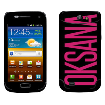   «Oksana»   Samsung Galaxy W