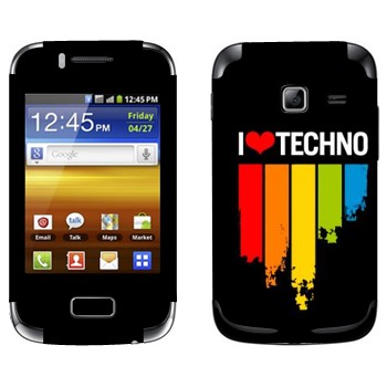   «I love techno»   Samsung Galaxy Y Duos