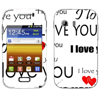   «I Love You -   »   Samsung Galaxy Y MTS Edition