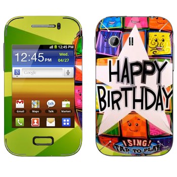   «  Happy birthday»   Samsung Galaxy Y MTS Edition