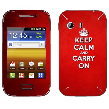   «Keep calm and carry on - »   Samsung Galaxy Y MTS Edition