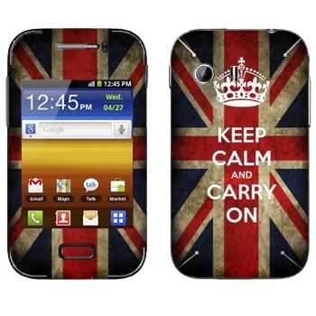   «Keep calm and carry on»   Samsung Galaxy Y MTS Edition