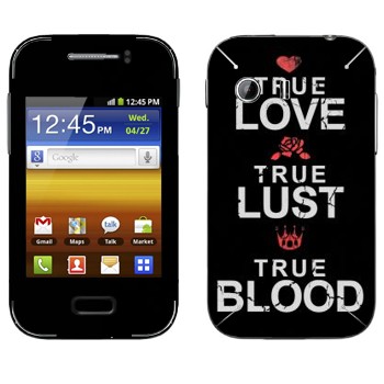   «True Love - True Lust - True Blood»   Samsung Galaxy Y MTS Edition