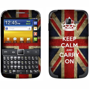   «Keep calm and carry on»   Samsung Galaxy Y Pro