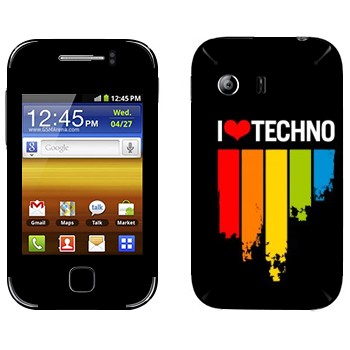   «I love techno»   Samsung Galaxy Y