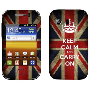   «Keep calm and carry on»   Samsung Galaxy Y