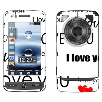   «I Love You -   »   Samsung M8800 Pixon