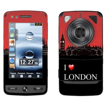   «I love London»   Samsung M8800 Pixon