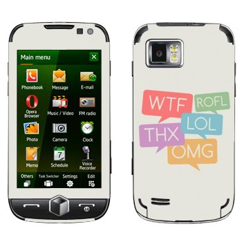   «WTF, ROFL, THX, LOL, OMG»   Samsung Omnia 2