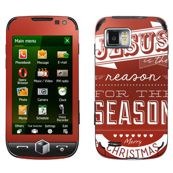   «Jesus is the reason for the season»   Samsung Omnia 2