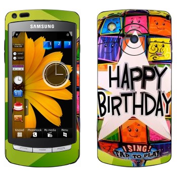   «  Happy birthday»   Samsung Omnia HD