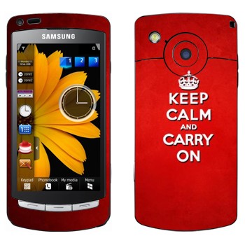   «Keep calm and carry on - »   Samsung Omnia HD