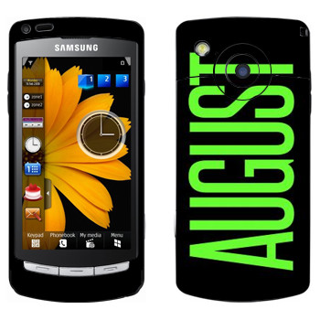   «August»   Samsung Omnia HD