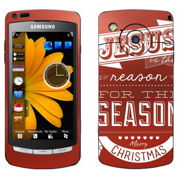   «Jesus is the reason for the season»   Samsung Omnia HD