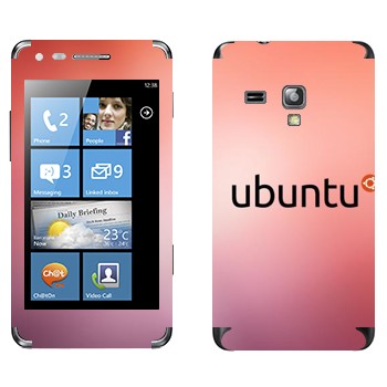   «Ubuntu»   Samsung Omnia M