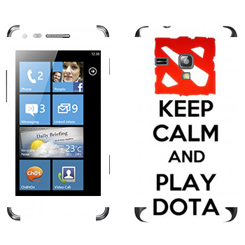   «Keep calm and Play DOTA»   Samsung Omnia M