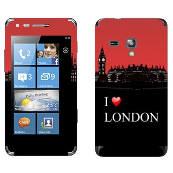   «I love London»   Samsung Omnia M
