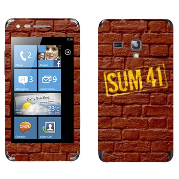   «- Sum 41»   Samsung Omnia M