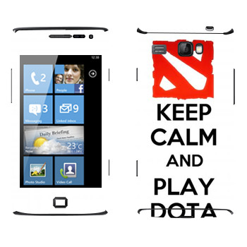   «Keep calm and Play DOTA»   Samsung Omnia W