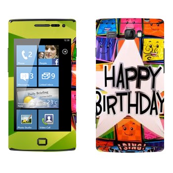   «  Happy birthday»   Samsung Omnia W