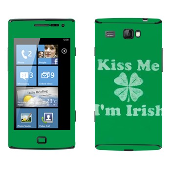   «Kiss me - I'm Irish»   Samsung Omnia W