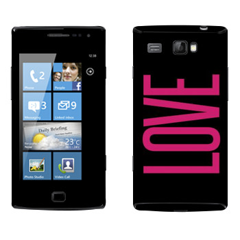   «Love»   Samsung Omnia W