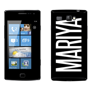   «Mariya»   Samsung Omnia W