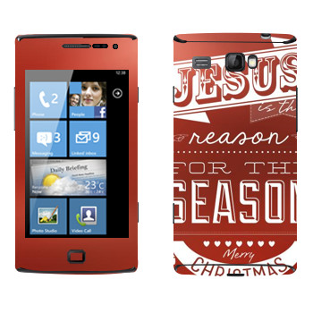   «Jesus is the reason for the season»   Samsung Omnia W