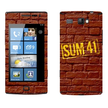   «- Sum 41»   Samsung Omnia W