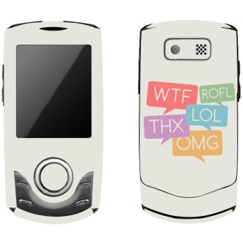   «WTF, ROFL, THX, LOL, OMG»   Samsung S3100