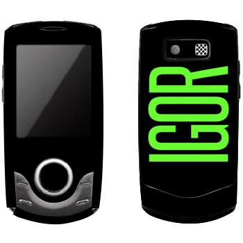   «Igor»   Samsung S3100