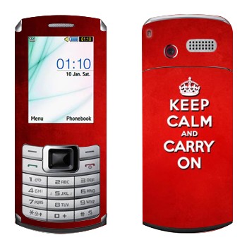   «Keep calm and carry on - »   Samsung S3310