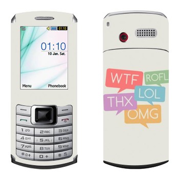   «WTF, ROFL, THX, LOL, OMG»   Samsung S3310
