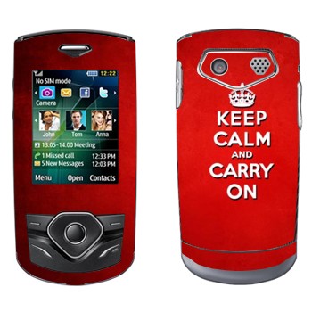   «Keep calm and carry on - »   Samsung S3550