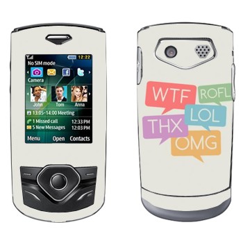   «WTF, ROFL, THX, LOL, OMG»   Samsung S3550