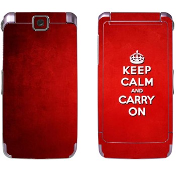   «Keep calm and carry on - »   Samsung S3600