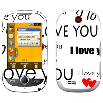  «I Love You -   »   Samsung S3650 Corby