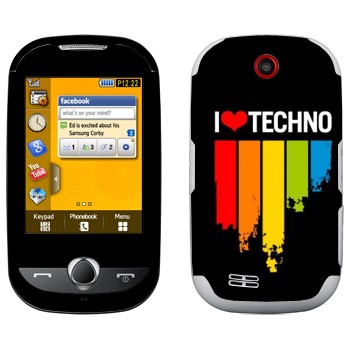   «I love techno»   Samsung S3650 Corby