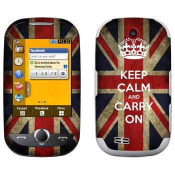   «Keep calm and carry on»   Samsung S3650 Corby