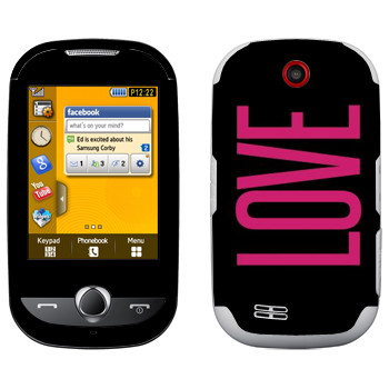   «Love»   Samsung S3650 Corby