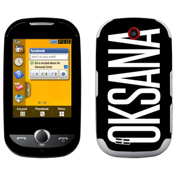   «Oksana»   Samsung S3650 Corby