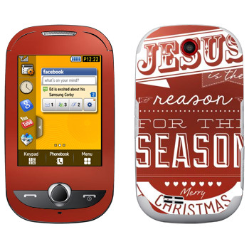   «Jesus is the reason for the season»   Samsung S3650 Corby